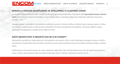 Desktop Screenshot of encom.cz
